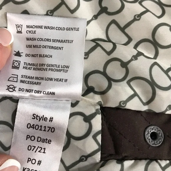 Riding Sport Annie Equestrian Horseback riding Brown Quilted Vest Women’s size S - Picture 10 of 11